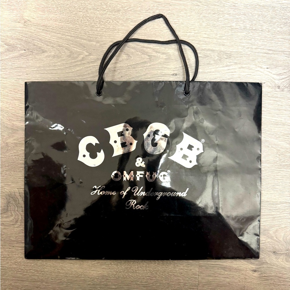 CBGB Medium/ Large Shopping Gift Paper Bag Size:  approx 16.5 ”x12”x5.5”